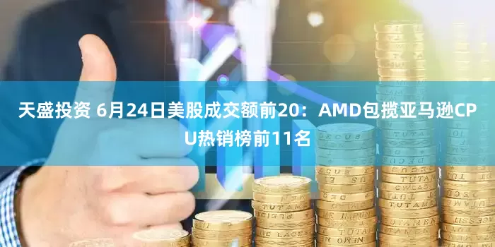 天盛投资 6月24日美股成交额前20：AMD包揽亚马逊CPU热销榜前11名